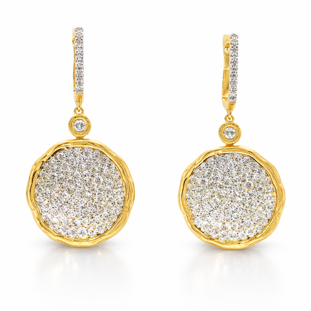 2.40Ct Diamond 14k Rose Gold Earring