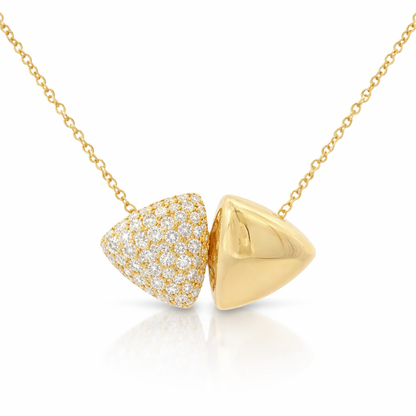 0.99CT Diamond Pendant 14k Yellow Gold