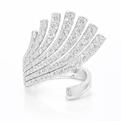 2.60CT Diamond Ring 14k White Gold