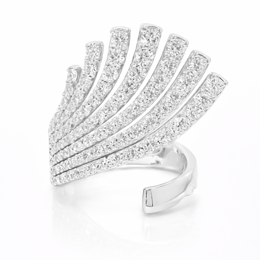 2.60CT Diamond Ring 14k White Gold