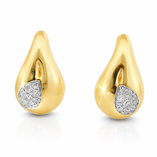 0.20CT Diamond 14k White Gold Earring