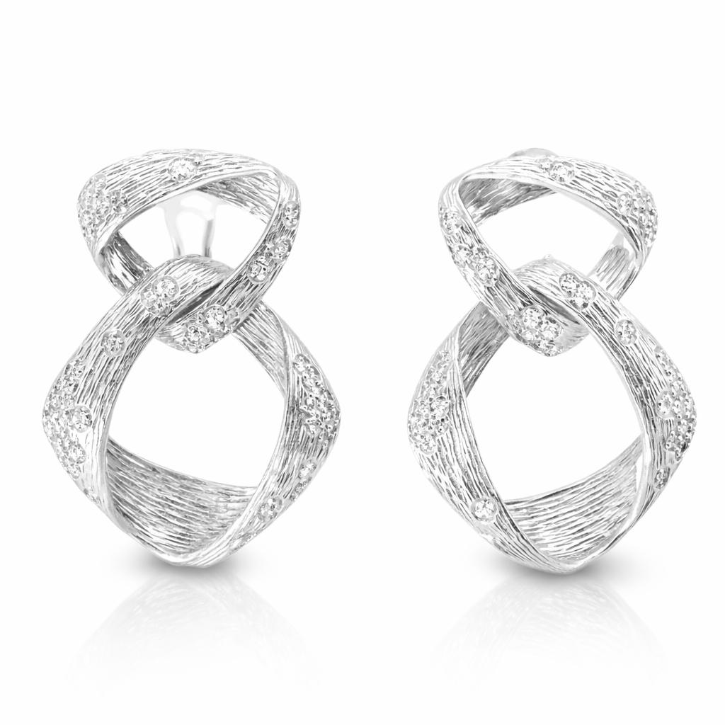 0.52CT Diamond Earring 14k White Gold