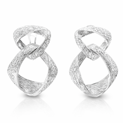 0.52CT Diamond Earring 14k White Gold