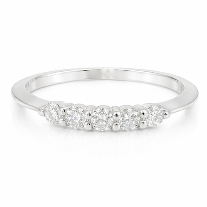 0.20CT Diamond Ring 18k White Gold