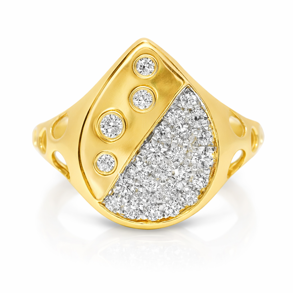 0.27CT Diamond Ring 14k Yellow Gold