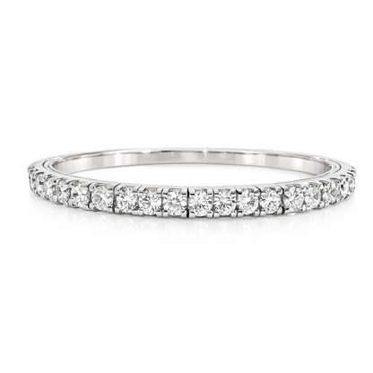 5.44CT Diamond Stretch Bangle 18k White Gold