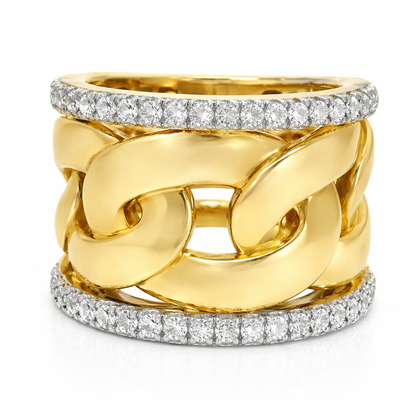 1.52CT Diamond Ring 14K Yellow Gold