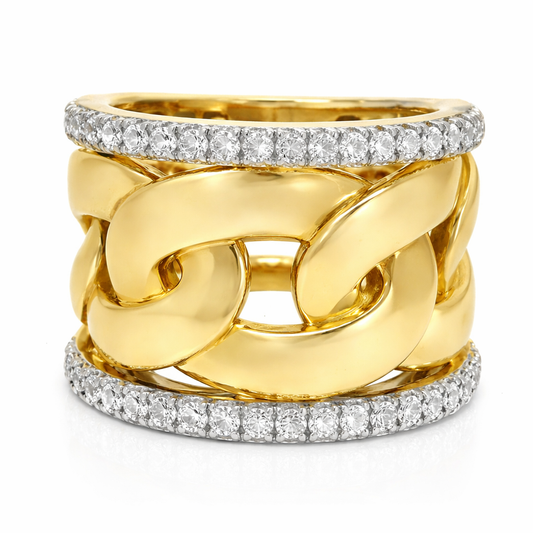 1.52CT Diamond Ring 14K Yellow Gold