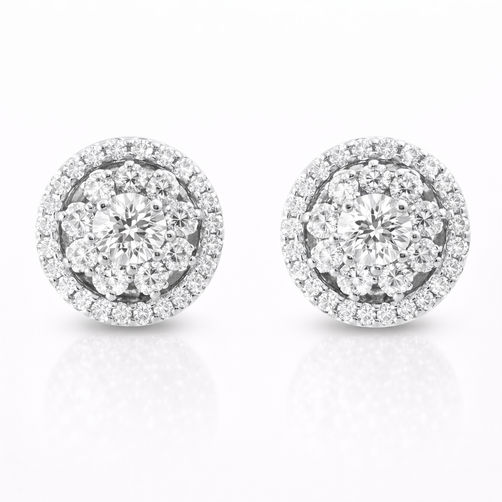 1.78CT Diamond 14k Gold Earring
