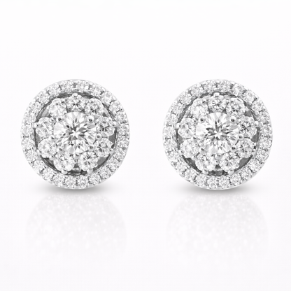 1.78CT Diamond 14k Gold Earring