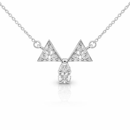 0.52CT Diamond Pendant 14k White Gold