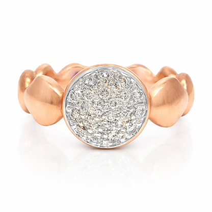 0.35CT Diamond Ring 18K Rose Gold