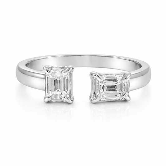 0.52CT Diamond Ring 18k White Gold