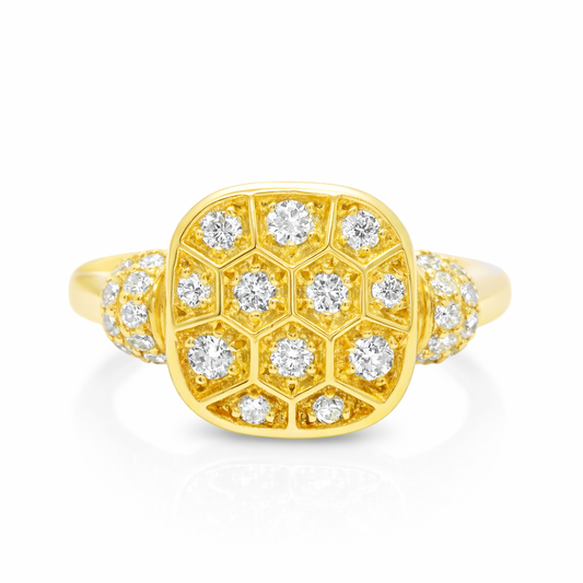 0.42CT Diamond Ring 14k Yellow Gold