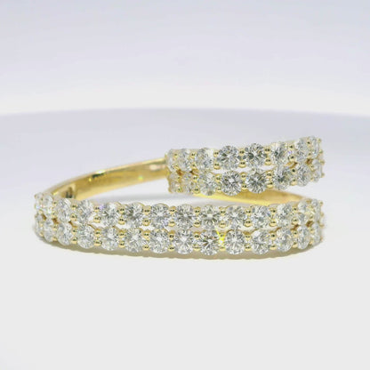 5.25CT Lab Diamond Ring 14k Yellow Gold