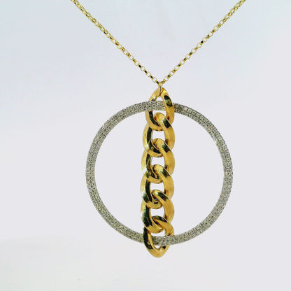 0.35CT Diamond Pendant 14k Yellow Gold