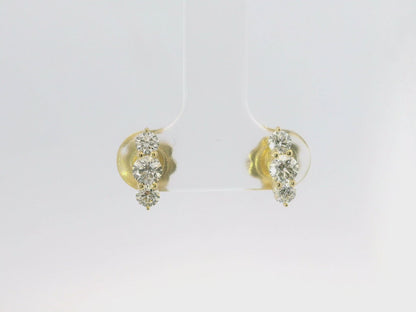 0.43CT Diamond Fashion Earring 14k Yellow Gold