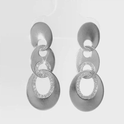 0.19CT Diamond 14k White Gold Earring