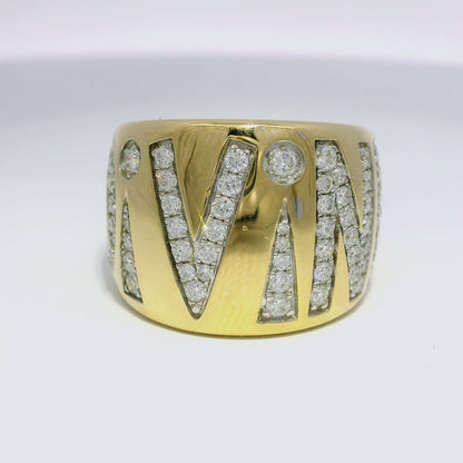 1.03CT Diamond Divine Ring 14K Yellow Gold