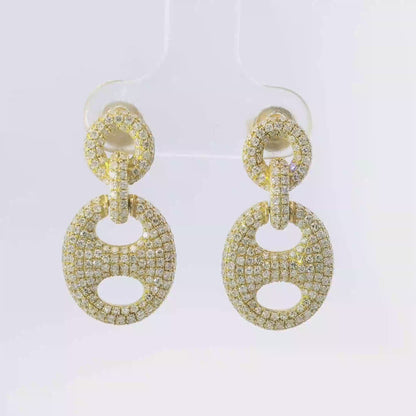 1.16CT Diamond 14k Gold Earring