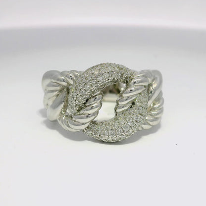 0.62CT Diamond Ring 14K White Gold