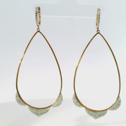 0.73CT Diamond 14k Gold Earring