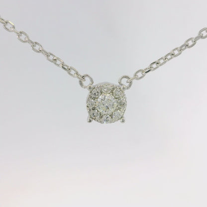 0.40ct Diamond Pendant 14k White Gold