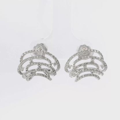 0.41CT Diamond 14k White Gold Earring