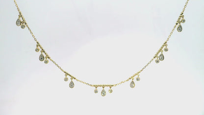 0.68CT Diamond Pendant 14k Yellow Gold