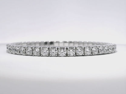 12.04CT Lab Diamond Bracelet 14k White Gold