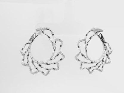 0.51CT Diamond Earring 14k White Gold