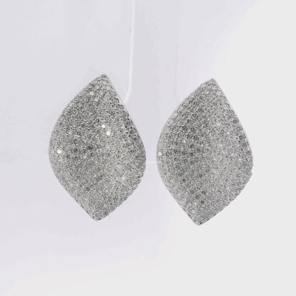 1.90CT Diamond Earring 14k White Gold