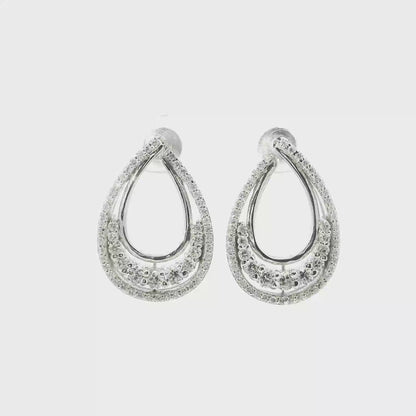 1.20CT Diamond Earring 18k White Gold