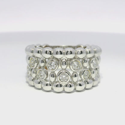 0.42CT Diamond Ring 18k white Gold