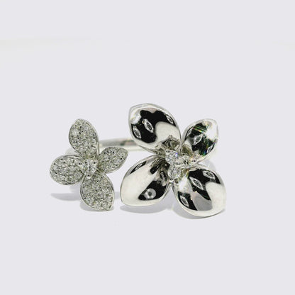 0.22CT Diamond Ring 14k White Gold