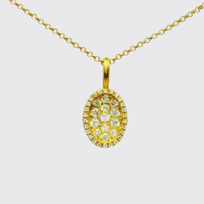 0.25CT Diamond Pendant 18k Gold