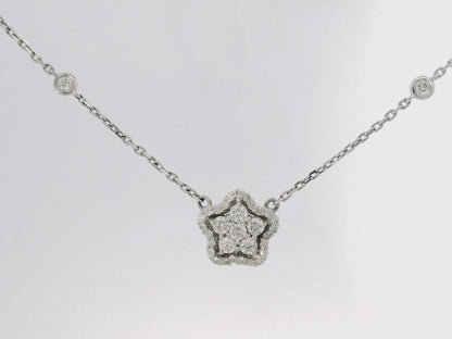 1.01CT Diamond Pendant 14k White Gold