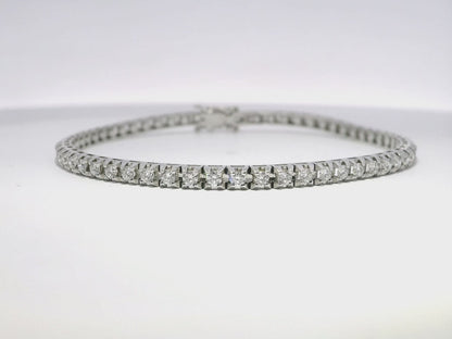 2.00CT Diamond Bracelet 18k White Gold