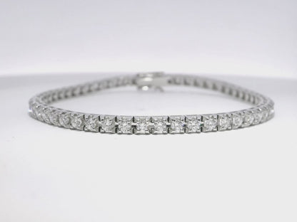 3.13CT Diamond Bracelet 18k White Gold
