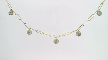 1.11CT Diamond Pendant 14k Yellow Gold