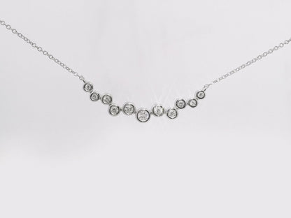 0.17CT Diamond Pendant 14k White Gold