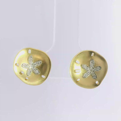 0.12CT Diamond 14k Yellow Gold Earring