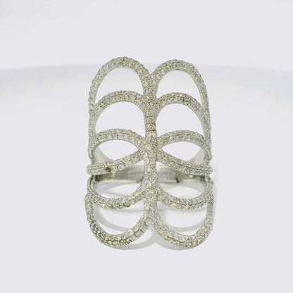 1.00CT Diamond Ring 18k White Gold