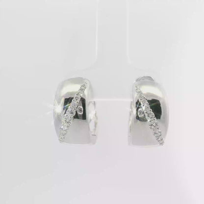 0.42CT Diamond 14k White Gold Earring