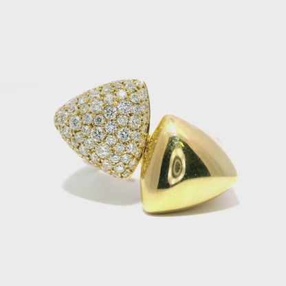 0.98CT Diamond Ring 14k Yellow Gold