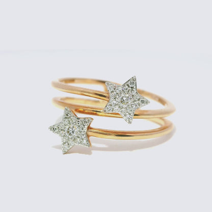 0.16CT Diamond Ring 14k Rose Gold