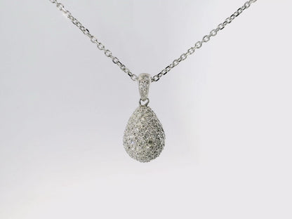 2.06CT Diamond Pendant 14k White Gold