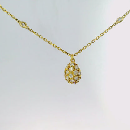 0.75CT Diamond Pendant 14k Yellow Gold