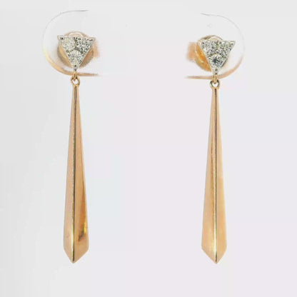 0.16CT Diamond Earring 14k Gold