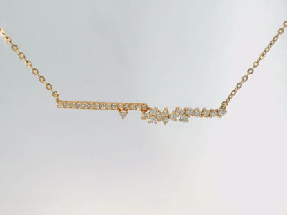 0.31CT Diamond Pendant 14k white Gold